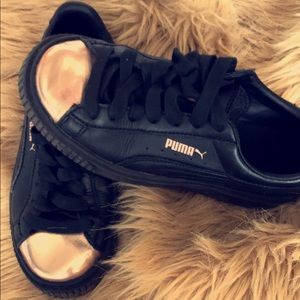 Rose Gold & Black Pumas
